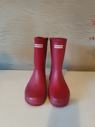 Botas de agua Hunter rojas niño talla 32