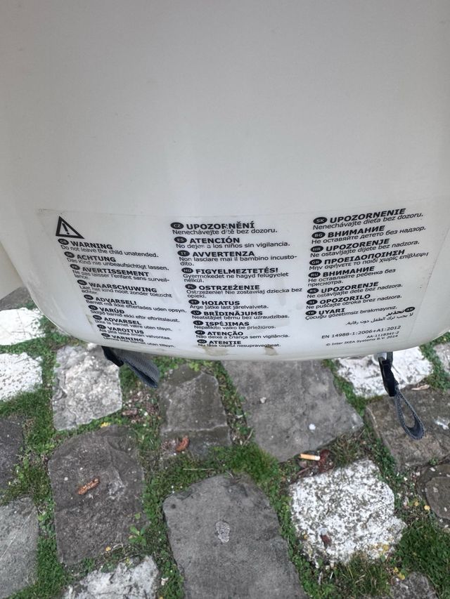 Seggiolone pappa bianco