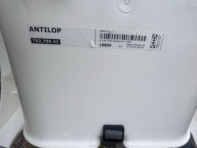 Seggiolone pappa bianco