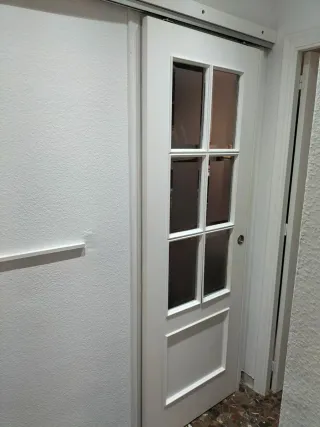 Puerta corredera 82cm + guía