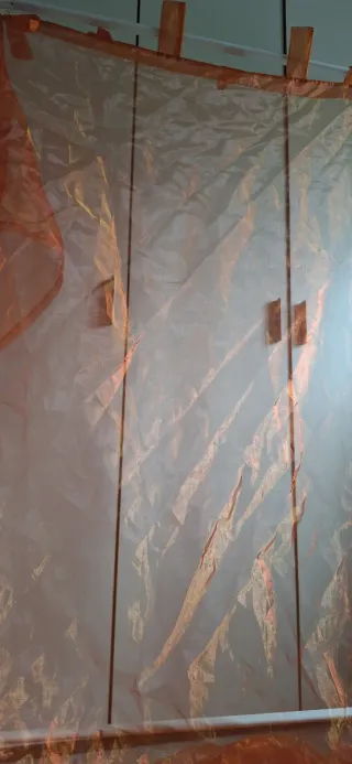 Tende arancioni arancio 4 pannelli 142 per 282