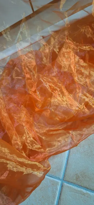 Tende arancioni arancio 4 pannelli 142 per 282