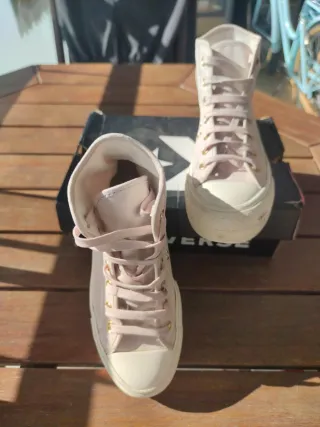 Zapatillas Converse Bota Mujer Beige/Rosa