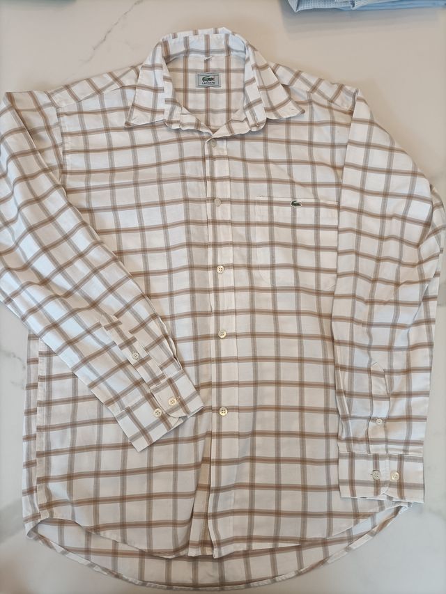Camisa Lacoste cuadros hombre