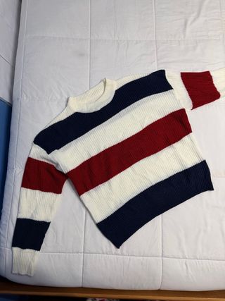 Jersey rayas azul, rojo y blanco Talla L