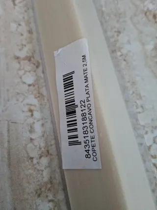 2 Perfiles de aluminio embellecedores