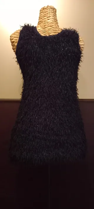 Tubino maglia blu notte