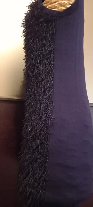 Tubino maglia blu notte