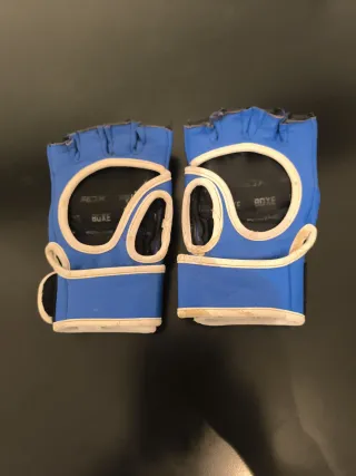 Guantes Gimnasio RDX Azul y Blanco