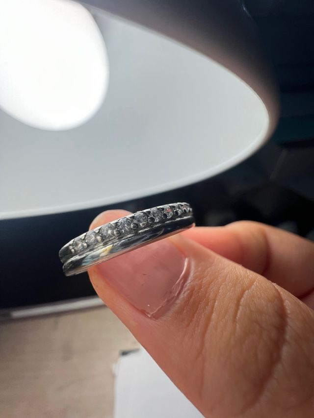 ANILLO CLÁSICA DE PLATA CON CIRCONITAS VICEROY