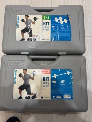 Kit Mancuernas y Barra