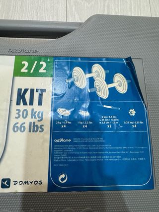 Kit Mancuernas y Barra