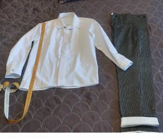 Camisa campera talla 10 y pantalón traje de corto