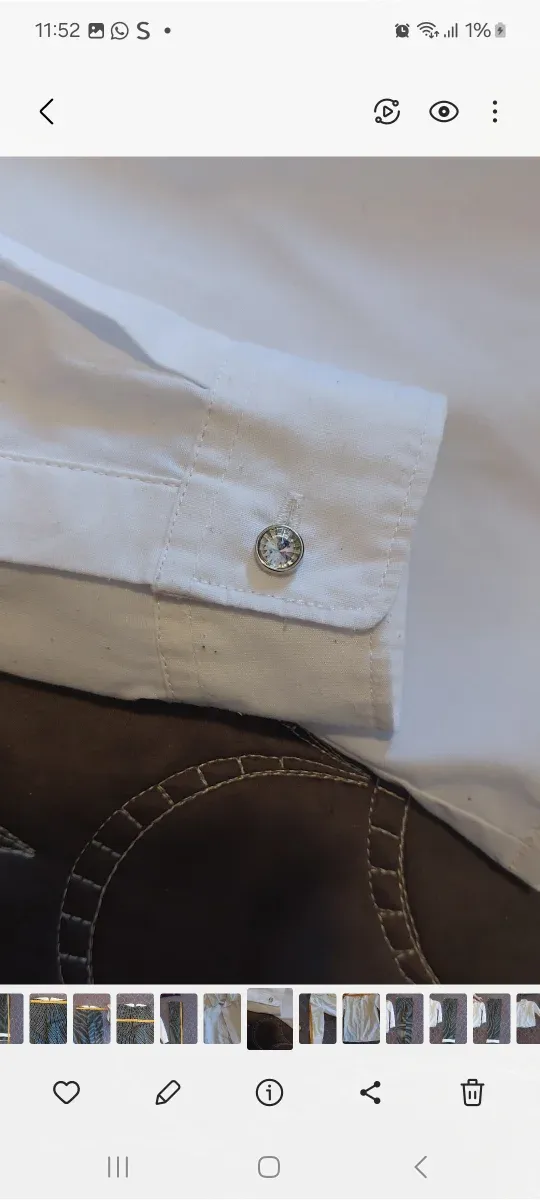 Camisa campera talla 10 y pantalón traje de corto