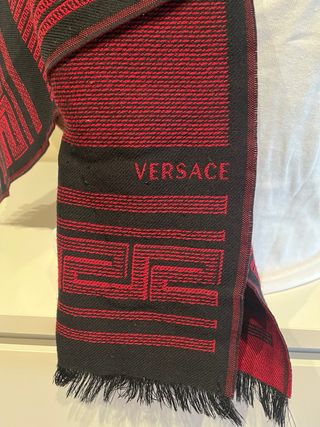 Bufanda Versace Roja y Negra