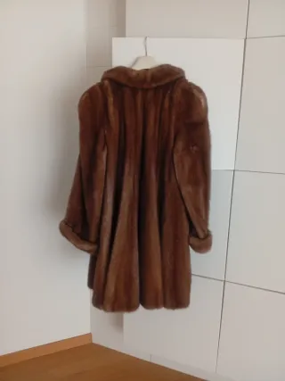 Cappotto vintage in pelliccia marrone