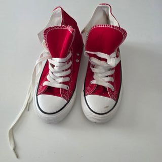 Zapatillas Rojas Converse Estilo Botín