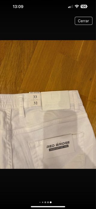 Pantalón vaquero hombre Red Bridge desgastado