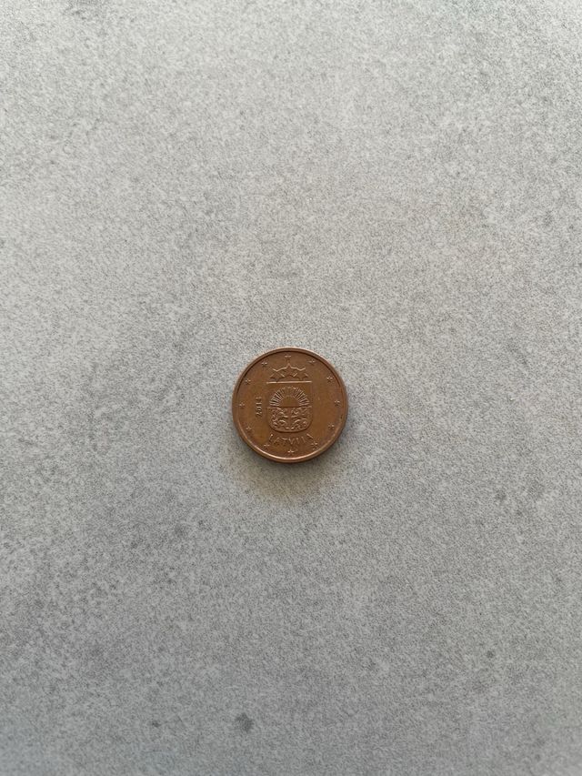 Moneda 1 céntimo Latvia 2016