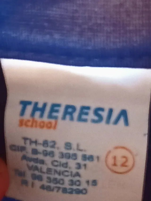 Chaqueta de chándal Escolapies Talla 12