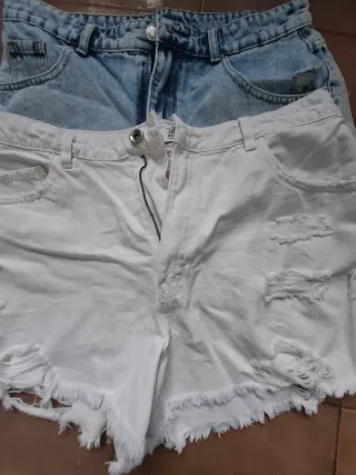 Lote 2 Pantalones Cortos Vaqueros