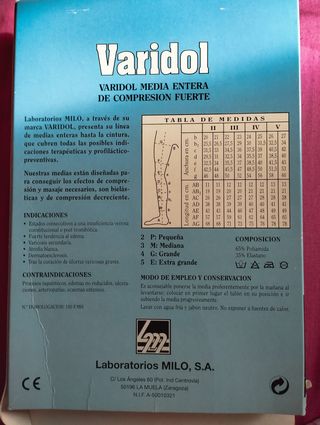 Medias Compresivas Varidol Talla Única Beige