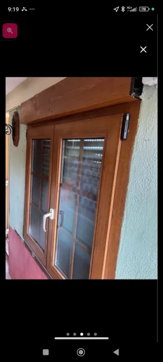 Ventana Oscilobatiente PVC Madera