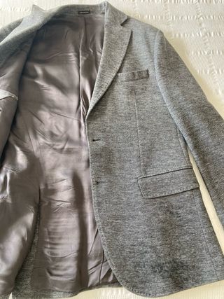 Americana Massimo Dutti Gris Talla 46