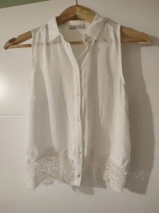 Blusa Blanca Encaje
