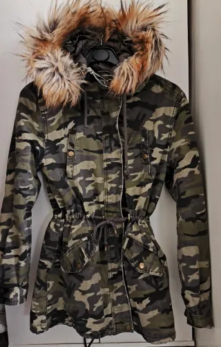 Parka Camuflaje Mujer Talla S