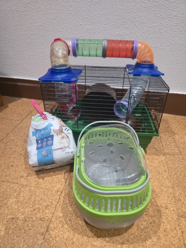 Jaula Hámster + Maletín Transporte