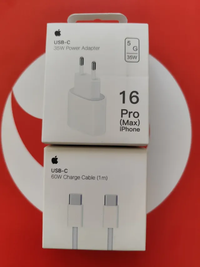 Cargador Apple 35W y Cable USB-C 60W