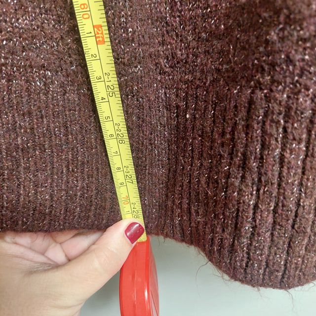 Jersey C&A cuello alto oversize marrón