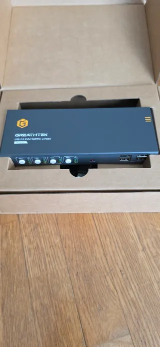 KVM Switch HDMI USB 3.0 4K@60Hz 4 Puertos