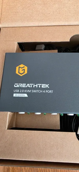 KVM Switch HDMI USB 3.0 4K@60Hz 4 Puertos