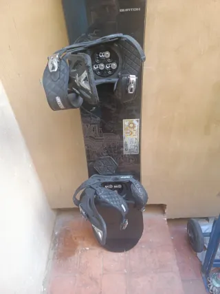 Tabla Snowboard Burton con Fijaciones Burton