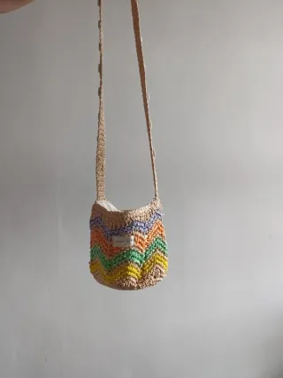 Bolso de crochet multicolor niña