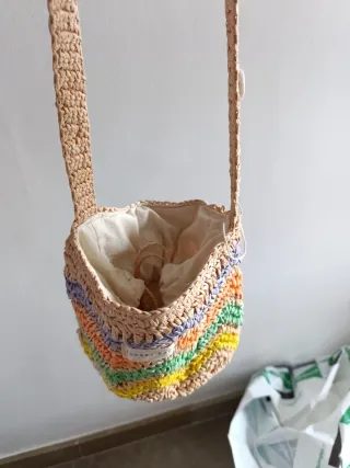 Bolso de crochet multicolor niña