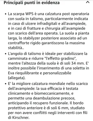 Scarpa post operatoria Podartis 37/38