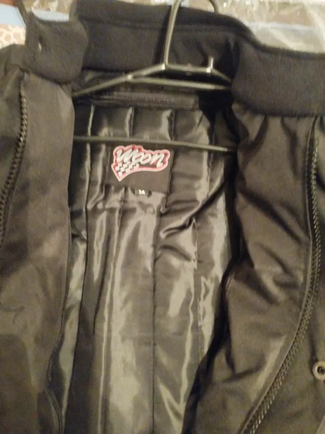 Chaqueta de moto negra talla M