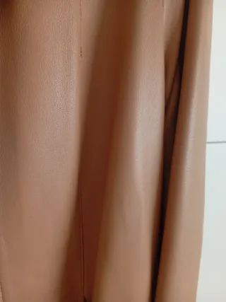 Cappotto in pelle e pelliccia vintage