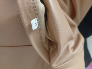 Cappotto in pelle e pelliccia vintage