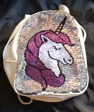 Bolso mochila niña unicornio