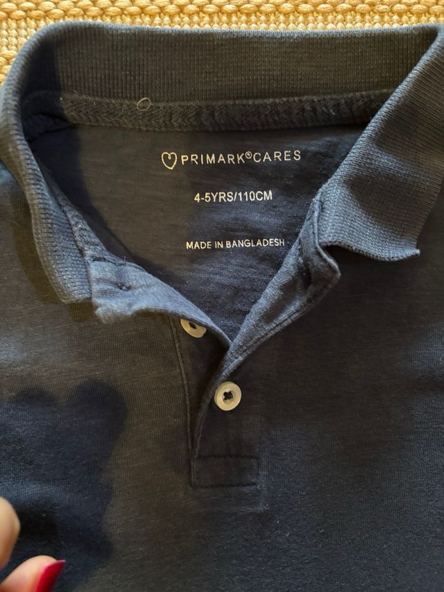 Polo azul marino manga corta