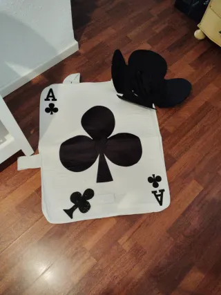 Disfraz Carta As de Tréboles Adulto. Solo 1 uso