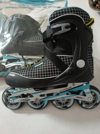 Patines- línea N° 41 de Aluminio ABEC-7