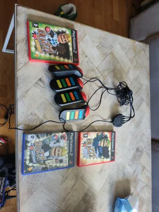 Juegos Buzz PS2 + Buzzers