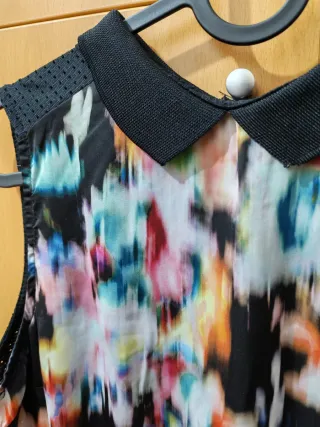 Top Bershka estampado floral