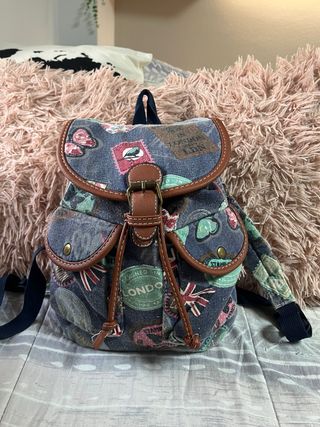 Mochila Estampada Londres Mariposas