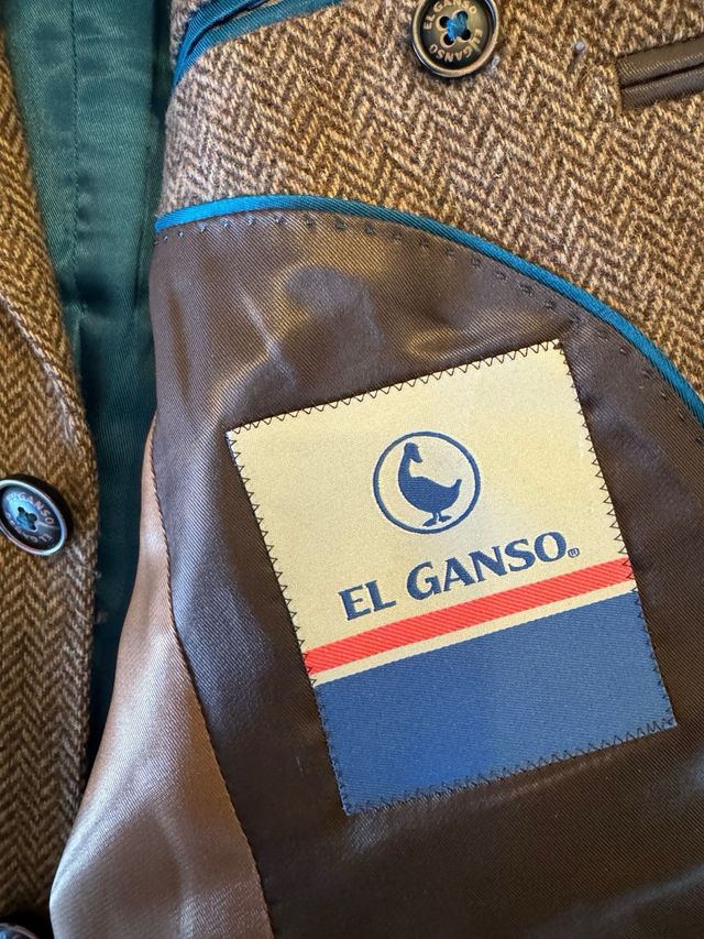 2 Americanas El Ganso Hombre Marrón y Gris